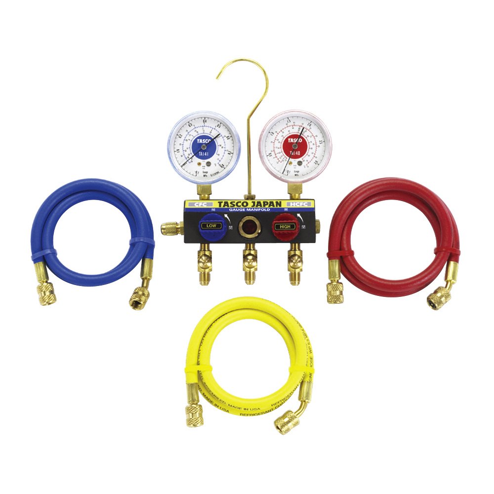 Amazon | イチネンTASCO TA120KH-1 ゲージマニホールドキット | パイプ